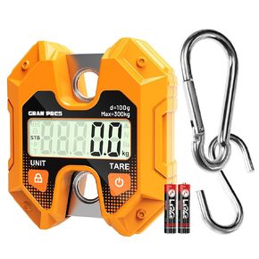 Digital Hanging Scale 660LB/300KG,Handheld Mini Crane Scale,Deer Hunting Scales,Digital Scale with Hooks for Farm，Fishing, Fish, Meat，Game,Luggage，Outdoor.