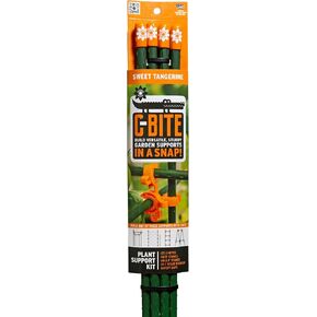 5-Foot Plant Support Kit | All You Need to Build A Cage, Trellis, Fence, Or Any Combination of Shapes | Great for Tomatoes, Cucumbers, and More (Tangerine Orange)