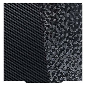 Ideaformer PEO PET Build Plate for Ankermake M5 for QIDI Q1 Pro 3D Printer, Double Sided Diamond PEO+Carbon Fiber PET Spring Steel Sheet Flexible Print Bed 250x250mm