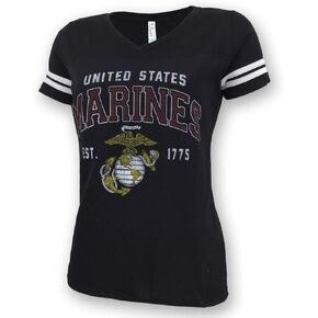 United States Marine Corps Ladies Globe Est. 1775 T-Shirt