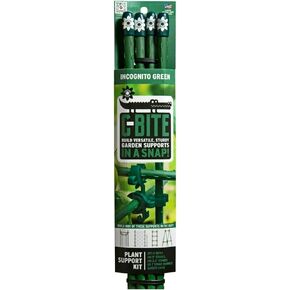 5-Foot Plant Support Kit | All You Need to Build A Cage, Trellis, Fence, Or Any Combination of Shapes | Great for Tomatoes, Cucumbers, and More (Tangerine Orange)