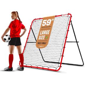 Soccer Rebounder Rebound Net, Kick-Back | Football Training Gifts, Aids & Equipment for Kids Teens & All Ages, Perfect Storage