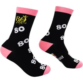 30 40 50 60 70 80 90 Year Old Birthday Gifts for Women, Stitch Novelty Birthday Socks for Women
