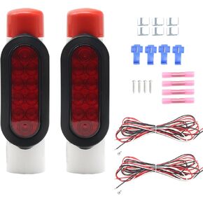 Boat Trailer Guide Lights,LED PVC Pipe Lights,Waterproof Submersible Boat Trailer Guide Pole Lights for Turn Signal Brake Marker Reverse,12V.(2PCS)