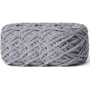 Fluffy Chenille Chunky Yarn for Crocheting 100g(65.6yd) - Baby Yarn for Crocheting Soft - Velvet Yarn for Crochet Blanket - Amigurumi Crochet Yarn (Light Tan)