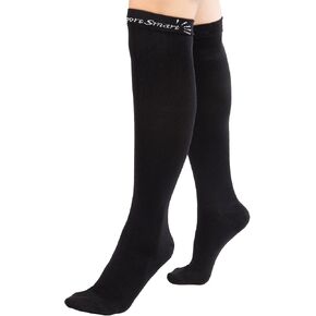 Smart Compression Stockings for Men and Women 20-30mmHg, Knee High Length Socks for Varicose Veins, Closed Toe, Ribbed Socks