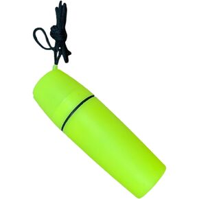Waterproof Yellow Container Bottle Holder with Lanyard - Floating Dry Box for Kayak, Canoe, Boat, Diving, and Snorkeling - Watertight Plastic Case with Hook and O-Ring Seal for Outdoor Use