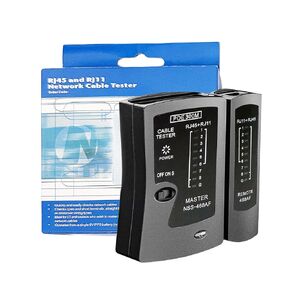 Network Cable Tester RJ45 LAN Cable Test Support POE for RJ45 Cat5 Cat5e Cat6 Cat6a Cat7 UTP/Shielded Cable and RJ11 RJ12 Ethernet Cable Tester (9V Battery not Included) Black