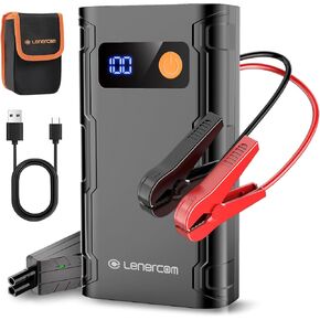 Jump Starter with Air Compressor,1000A 10400mAh (up to 6L Gas or 3L Diesel Engines) 150PSI Tire Inflator,12V Car Jump Starter Battery Booster with Fast Battery Charger 3.0