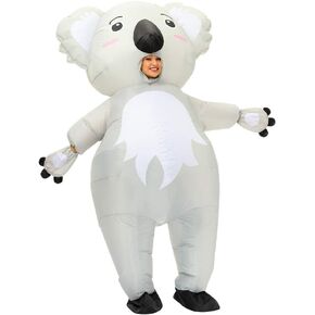Koala Inflatable Costume Blow Up Suit Party Game Fat Cosplay Animal Halloween Costume Jumpsuit