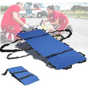 Portable Transport Stretcher with 12 Reinforced Handles, Reusable & Washable Patient Transfer Sheet, Folding Travel Size Stretcher, Patient Animal Large Dogs Mover for Emergency Situations Aid in Kuwait