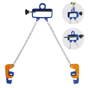 YJINGRUI Chain Drum Lifter, 55 Gallon Drum Lift for Metal and Plastic Drums, Suitable for Forklifts and Cranes, 1 Ton (2200 lbs) Capacity