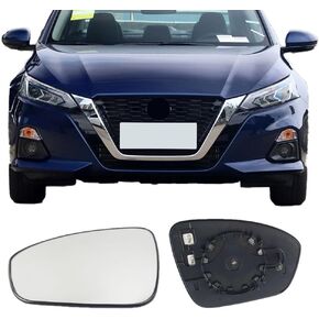 Passenger Side Mirror Replacement Glass for Nissan Altima 2019-2022,Automotive Exterior Heated Right Side View Mirror Glass for 2019 2020 2021 2022 Nissan Altima