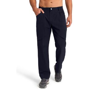 Men's Hiking Stretch Pants Lightweight Work Pants Waterproof Tactical Ripstop Cargo Pants
