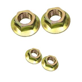 HAN QIANG 4 PCS 912-0417 Flange Spindle Blade Pulley Nut 5/8"" Compatible MTD Mower 712-0417 912-0417 712-0417A 112-0330 912-0417A 285-104, golden, clmg12