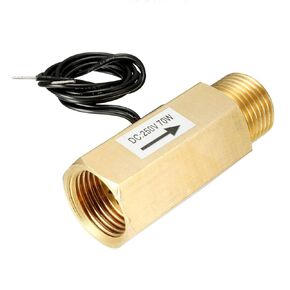 uxcell G1/2 Hall Effect Liquid Water Flow Sensor Switch Flow Counter Meter 1.2-12L/min SEN-CL21F