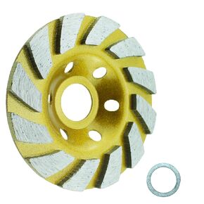 TAODAN 4 Inch Gold Concrete Grinding Wheel Heavy Duty Angle Grinder Wheel Diamond Grinding Wheel for Concrete Granite Stone
