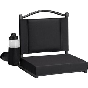 HABUTWAY Stadium Seat with Back Support and Thick Cushion Wide Bleacher Chairs with Back and Cushion Hold up 350lbs Stadium Chair with Shoulder Strap and Pocket
