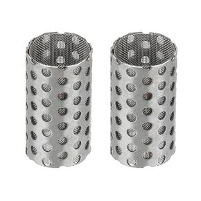 PATIKIL 2 Pcs 18mm OD Strainer Mesh, 32mm H 80 Mesh Screen Y Shaped Strainer Filter Valve Mesh Screen 304 Stainless Steel Double Layer Strainer Mesh for Debris Pump Water Oil Separation