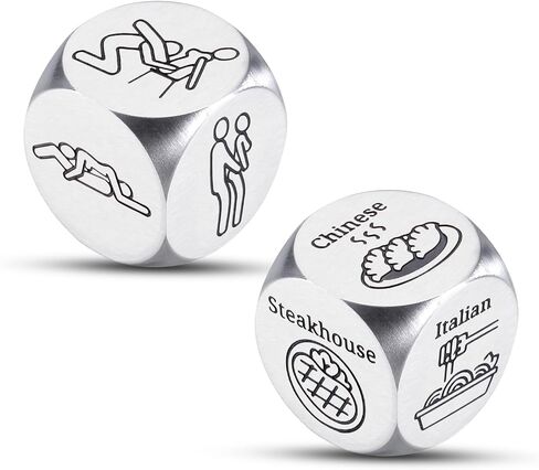 Gag Gifts Funny Adults Stocking Stuffers for Her 10th Anniversary Tin Gifts for Him Her Wedding Registry Ideas 10 Year Anniversary Wedding Gifts Santa Swap Gifts for Exchange Games Dice Christmas in Saudi Arabia