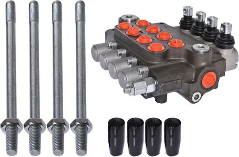 صمام التحكم الاتجاهي الهيدروليكي 4 بكرة 21 GPM منافذ SAE 3600 PSI للجرارات الصغيرة لوادر الجرارات ومقسمات السجل in Saudi Arabia