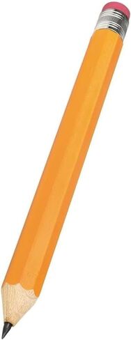 Giant Pencil 15" (4 Colors Available: Orange, Yellow, Blue and Green) Real Wood. Already Sharpened. Large Wooden Jumbo Pencils with Pink Top Erasers (Blue (1 Pencil)) in Saudi Arabia