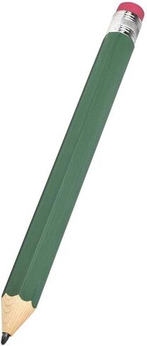 Giant Pencil 15" (4 Colors Available: Orange, Yellow, Blue and Green) Real Wood. Already Sharpened. Large Wooden Jumbo Pencils with Pink Top Erasers (Blue (1 Pencil)) in Saudi Arabia