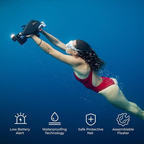 whiteshark Mix Pro Underwater Scooter, Dual Motors Electric Water Scooter for Adults and Kids, Sea Scooter for Pool, Snorkeling, Diving, Action Camera Compatible | Detachable Battery in Saudi Arabia