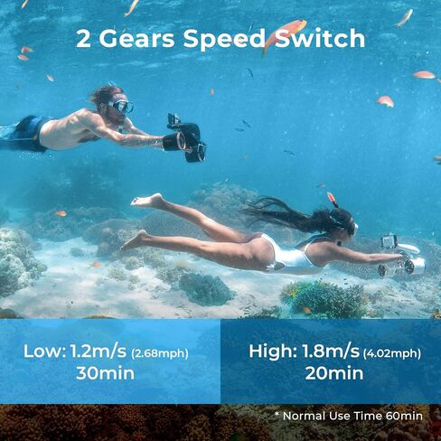 whiteshark Mix Pro Underwater Scooter, Dual Motors Electric Water Scooter for Adults and Kids, Sea Scooter for Pool, Snorkeling, Diving, Action Camera Compatible | Detachable Battery in Saudi Arabia