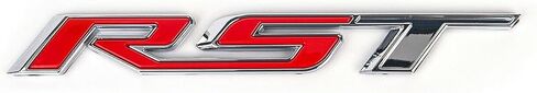 1Pc Tailgate Emblem Compatible with RST Letter Badge Inserts Sticker 2019 2020 2021 Replacement for Silverado 1500 Tahoe Yukon SUV 4x4 - Matte Black in Saudi Arabia
