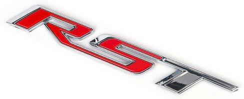 1Pc Tailgate Emblem Compatible with RST Letter Badge Inserts Sticker 2019 2020 2021 Replacement for Silverado 1500 Tahoe Yukon SUV 4x4 - Matte Black in Saudi Arabia