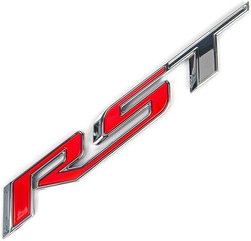 1Pc Tailgate Emblem Compatible with RST Letter Badge Inserts Sticker 2019 2020 2021 Replacement for Silverado 1500 Tahoe Yukon SUV 4x4 - Matte Black in Saudi Arabia