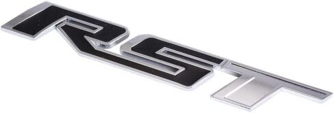1Pc Tailgate Emblem Compatible with RST Letter Badge Inserts Sticker 2019 2020 2021 Replacement for Silverado 1500 Tahoe Yukon SUV 4x4 - Matte Black in Saudi Arabia