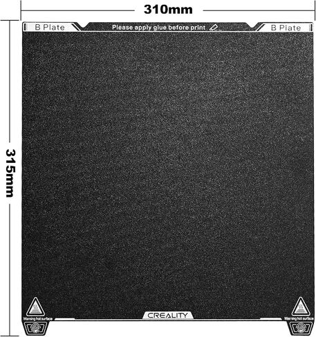 Creality K1 Max PEI Build Plate, 315x310mm Textured Flexible Spring Steel Bed Platform with PEI Coating Surface for Creality K1 / K1 Max/Ender 3 V3 Plus / 3 Max Neo 3D Printers (No Magnetic Base) in Saudi Arabia
