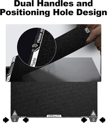 Creality K1 Max PEI Build Plate, 315x310mm Textured Flexible Spring Steel Bed Platform with PEI Coating Surface for Creality K1 / K1 Max/Ender 3 V3 Plus / 3 Max Neo 3D Printers (No Magnetic Base) in Saudi Arabia