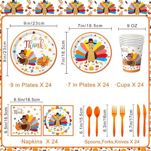 120 Pcs Little Pumpkin Baby Shower Party Decoration – Autumn Pumpkin & Floral Tableware Set with Plates, Napkins, Cups, Cutlery for Thanksgiving & Fall Baby Shower Decorations, Serves 20 in Kuwait