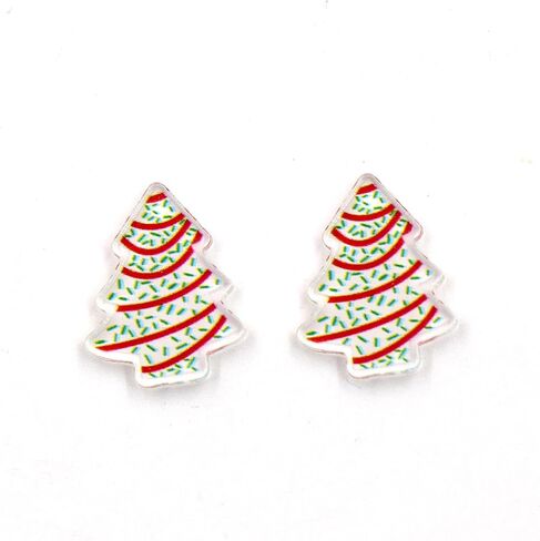 Acrylic Christmas Earrings Punk Style Green Monster Santa Dangle Earrings for Women Gothic Earrings Jewelry Gift in Saudi Arabia