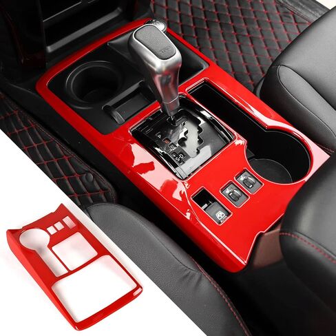Voodonala for 4Runner ABS Carbon Fiber Gear Panel Gear Shift Shifter Transmission Gearstick Selector Lever Panel Trim Gear Tray for 2010-2024+ Toyota 4Runner Interior Accessories, 1pc in Saudi Arabia