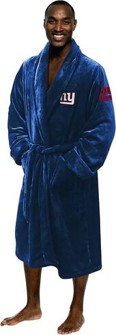 Northwest The Company OFFICIAL NFL New York Giants Men's L/XL Silk Touch Bath Robe With Number, 26" x 47" in Saudi Arabia