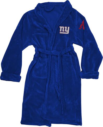Northwest The Company OFFICIAL NFL New York Giants Men's L/XL Silk Touch Bath Robe With Number, 26" x 47" in Saudi Arabia