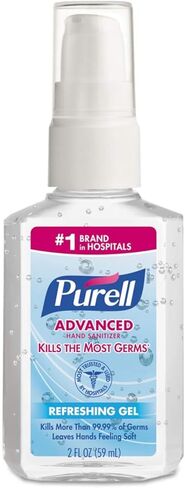 جل منعش لمطهر اليدين المتقدم من بيورل، زجاجة مضخة، 2 أونصة in Kuwait