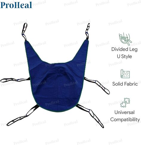 ProHeal Universal Lift U Sling, Large, 62" x 42.5" - Polyester Divided Leg Slings for Patient Lifts - Compatible with Hoyer, Invacare, McKesson, Drive, Lumex, Joerns and More in Saudi Arabia