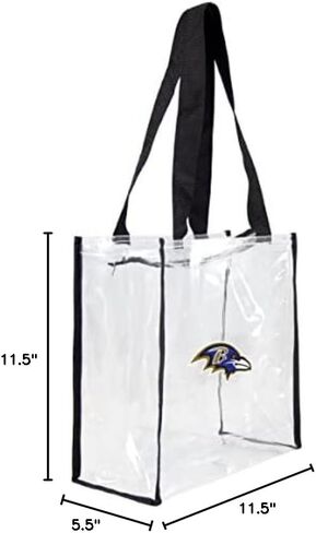 Littlearth Baltimore Ravens NFL Clear Square Stadium Tote in Saudi Arabia