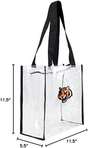 Littlearth Cincinnati Bengals NFL Clear Square Stadium Tote in Saudi Arabia