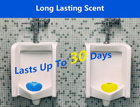 Urinal Screen Deodorizer-10 Pack（5pcs Blue Ocean ＆ 5pcs Yellow Lemon），Anti-Splash Urinal Screens for fresh odors，Lasting Odor Freshener with Free Gloves in Saudi Arabia