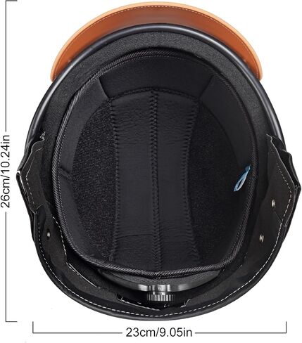 Motorcycle Half Helmet, Adjustable Helmet with Mask for Adults, Black Cruiser Scooter Dirt Bike UTV ATV Helmet in Saudi Arabia