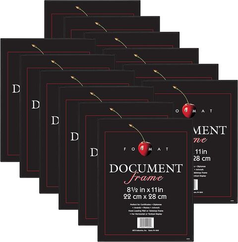 MCS Format Picture Frames, Gallery Wall Frames, Black, 8 x 12, 6-Pack in Kuwait