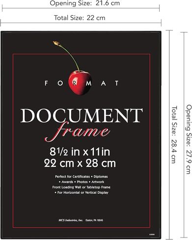 MCS Format Picture Frames, Gallery Wall Frames, Black, 8 x 12, 6-Pack in Kuwait