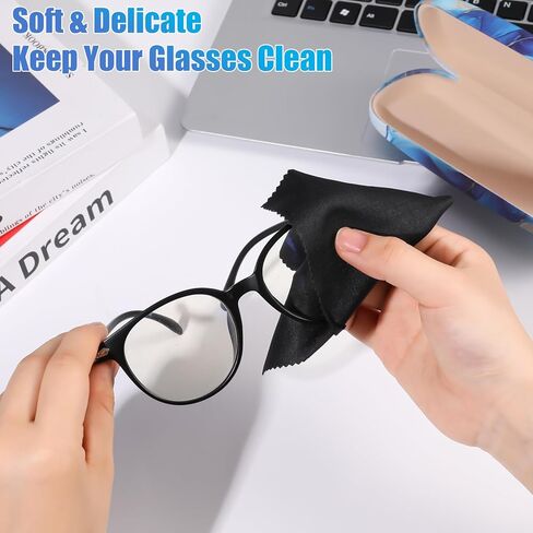 Clrueyitg 3pcs Hard Shell Glasses Case Eyeglasses Case Protective Case with Cleaning Cloth for Men Women Sunglasses in Saudi Arabia