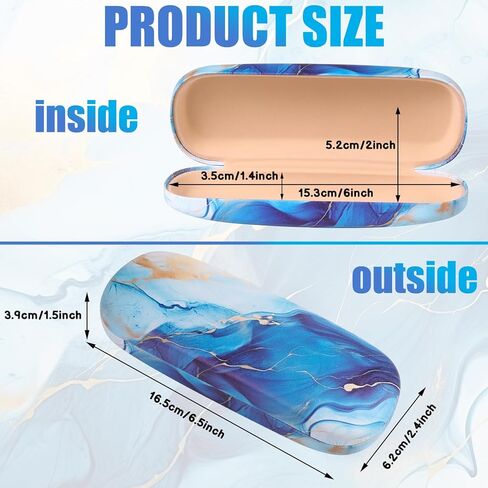 Clrueyitg 3pcs Hard Shell Glasses Case Eyeglasses Case Protective Case with Cleaning Cloth for Men Women Sunglasses in Saudi Arabia
